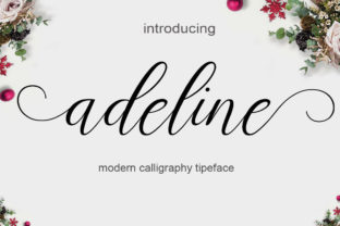 Adeline: A Script Handwritten Font for Creative Crafters and Product Designers