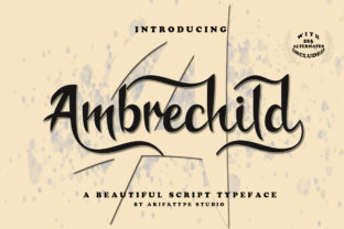 Ambrechild Script: A Playful Yet Elegant Font for Editorial Design