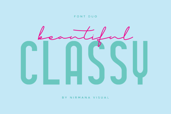 Classy Beautiful Duo: A Font for Elegant Branding and Creative Expression