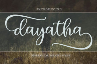 Dayatha: A Script Font for Editorial Elegance and Design Flexibility