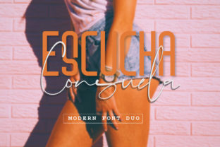 Escucha Consuela Duo: A Versatile Script and Sans Font for Creative Crafters