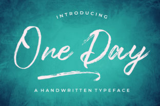 One Day: A Script Font for Editorial Expression