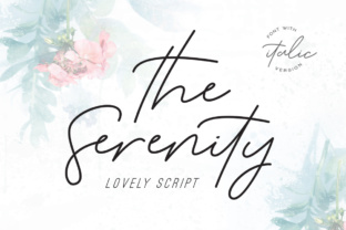 Serenity Script: A Timeless Script Font for Handmade Creators