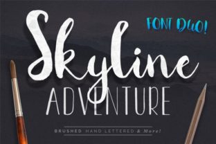 Skyline Adventure Duo: The Ultimate Script Handwritten Font for Digital Marketers