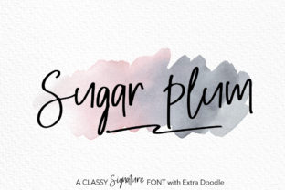 Sugar Plum: A Script Handwritten Font for Creative Crafters