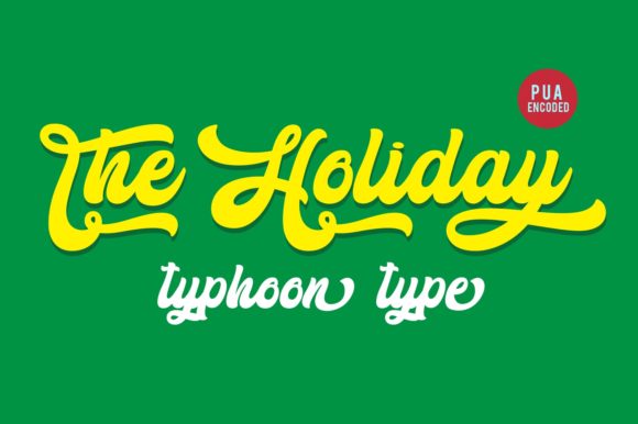 The Holiday Font: A Bold Script for Creative Design