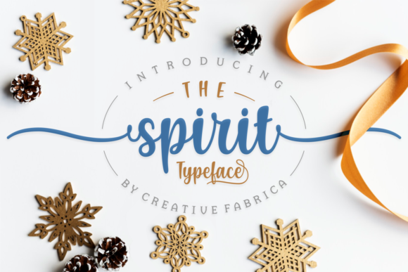 The Spirit: A Festive Script Font for Creative Product Design