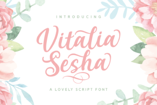 Vitalia Sesha: A Script Handwritten Font for Campaign Creativity