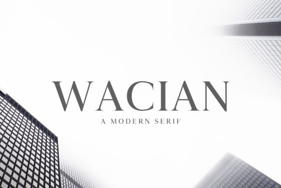 Wacian Family for Editorial Design and Content Layouts