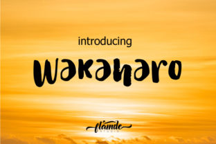 Wakaharo: A Playful Script Font for Editorial Design